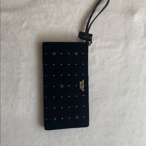 VS Velvet Crushed Bedazzled Wristlet